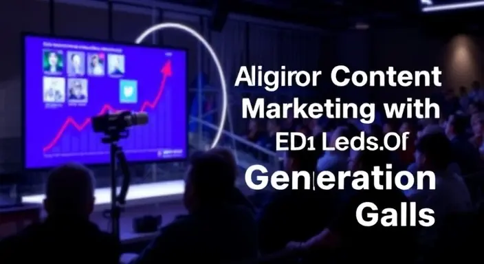 Aligning content marketing with lead generation objectives